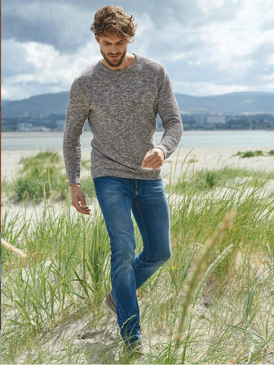 engbers Herren Pullover strukturiert Schwarzbraun 33710