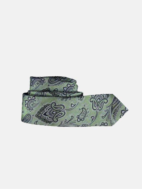 engbers Herren Krawatte mit Paisley Muster Grasgruen 31358