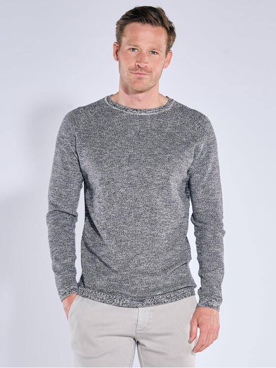 engbers Herren Pullover meliert Schwarz 39171