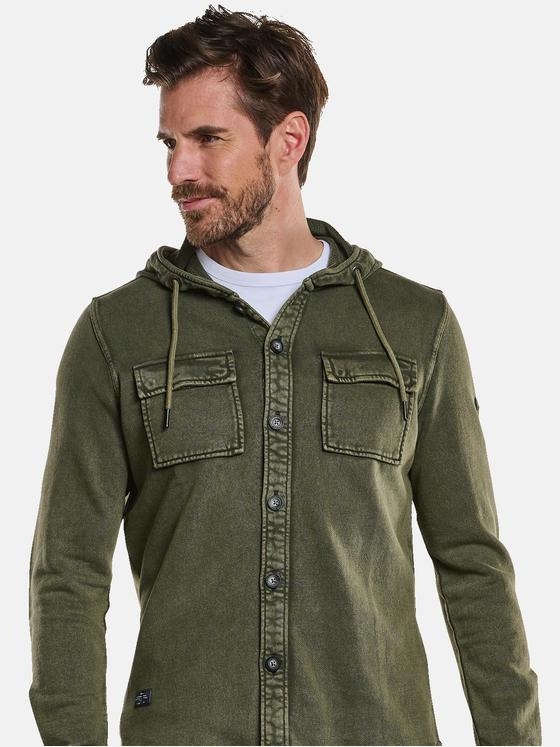 engbers Herren Sweatajcke mit Kapuze Grün 34127