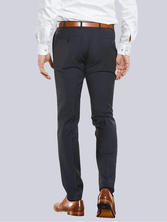emilio adani Herren Anzug-Hose Slim Fit Blau 34913
