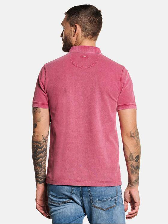 emilio adani Herren Polo-Shirt aus Piquègewebe Violett 32767