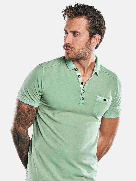 emilio adani Herren Poloshirt mit individuellen Designdetails Grün 30024