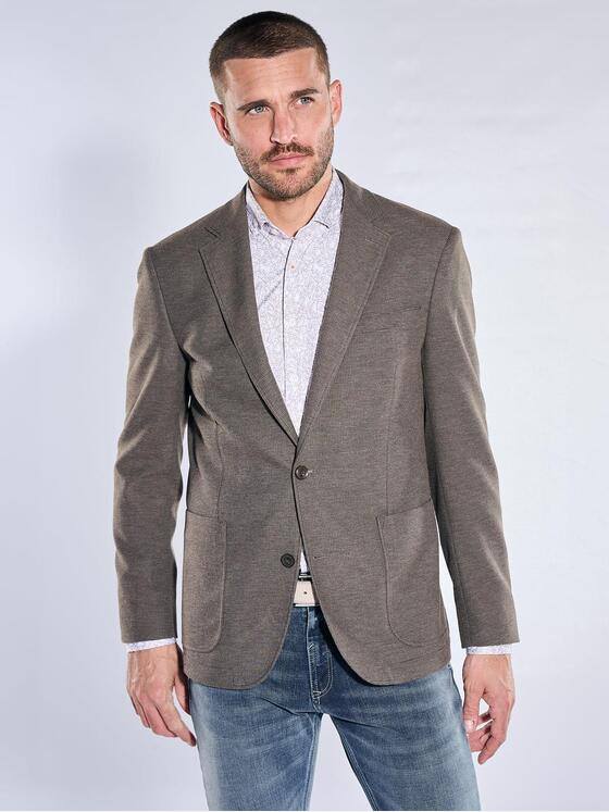 emilio adani Herren Freizeit-Sakko slim fit Hellbraun 40875