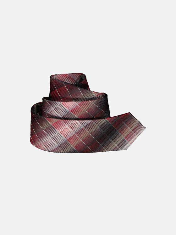 engbers Herren Krawatte kariert Bordeaux 34015