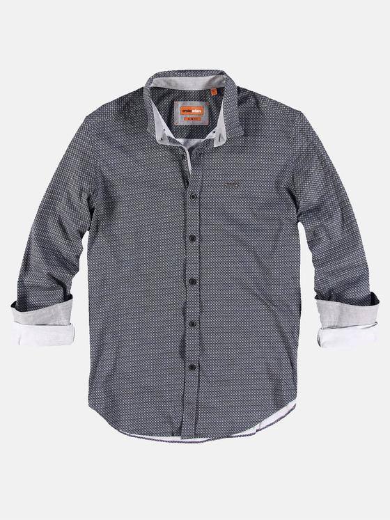 emilio adani Herren Hemd langarm Schwarz 30373
