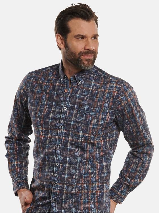 engbers Herren Hemd langarm Orange 32272