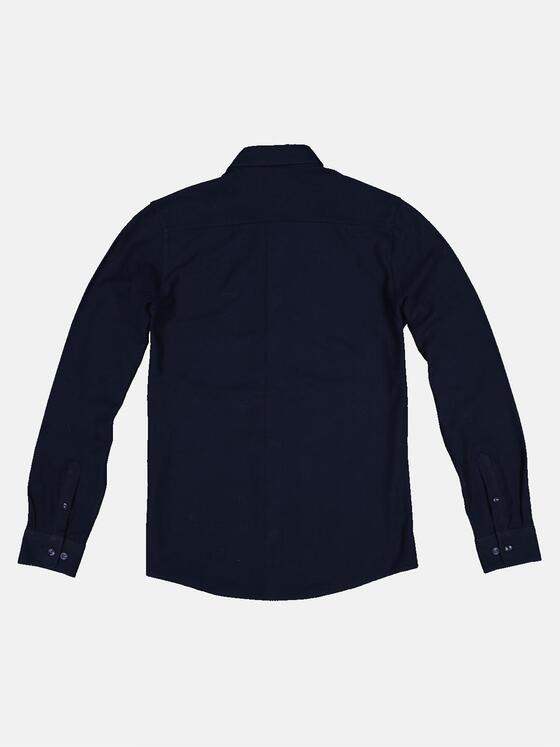 emilio adani Herren Hemd uni Blau 32938