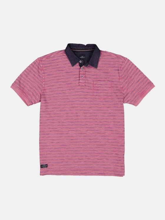 engbers Herren Polo-Shirt gestreift Pink 34922