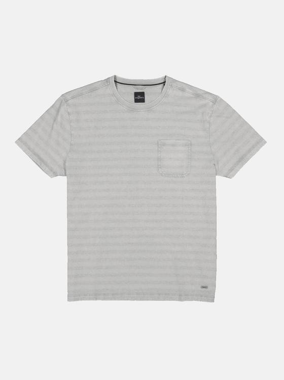 engbers Herren T-Shirt gestreift Grau 34327