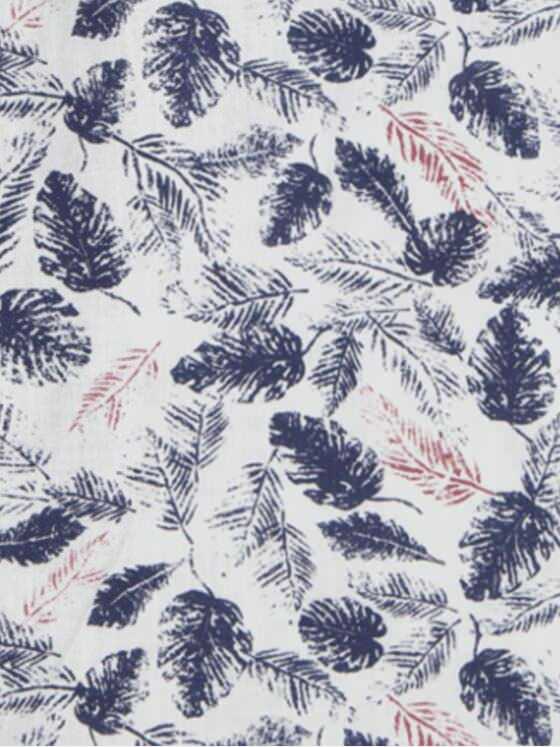 engbers Herren Kurzarm-Hemd mit All-Over-Print Marineblau 33246