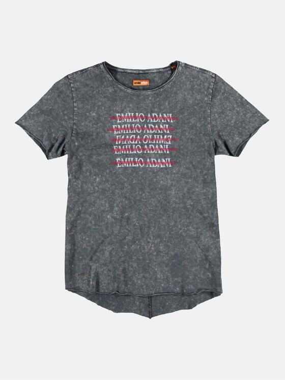 emilio adani Herren Rundhals T-Shirt Grau 25708