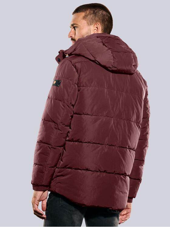 emilio adani Herren Steppjacke mit Kapuze Rot 35508
