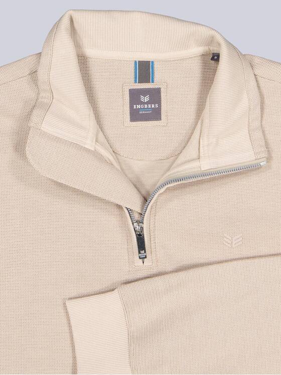 ENGBERS GERMANY Herren Sweatshirt aus edlem Jerseymaterial Beige 38552