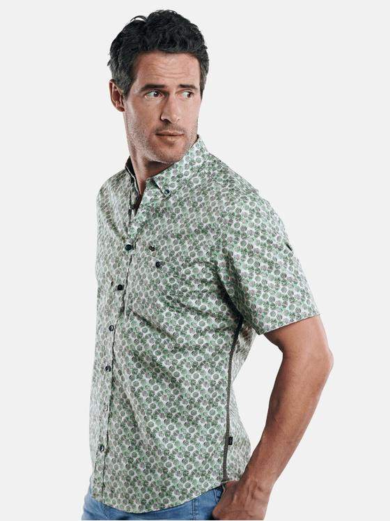 engbers Herren Hemd kurzarm Gruen 29094