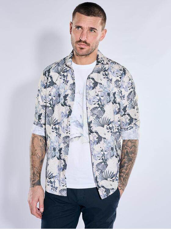 emilio adani Herren Hemd langarm Saphirblau 40329