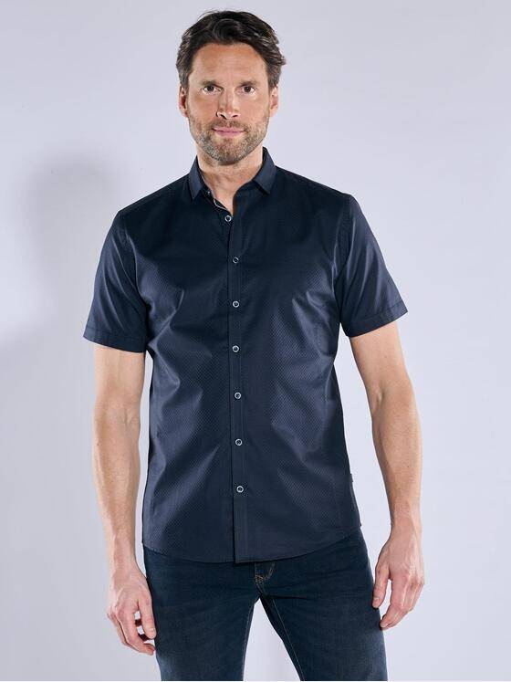 engbers Herren Kurzarm-Hemd "My Favorite" Saphirblau 38508