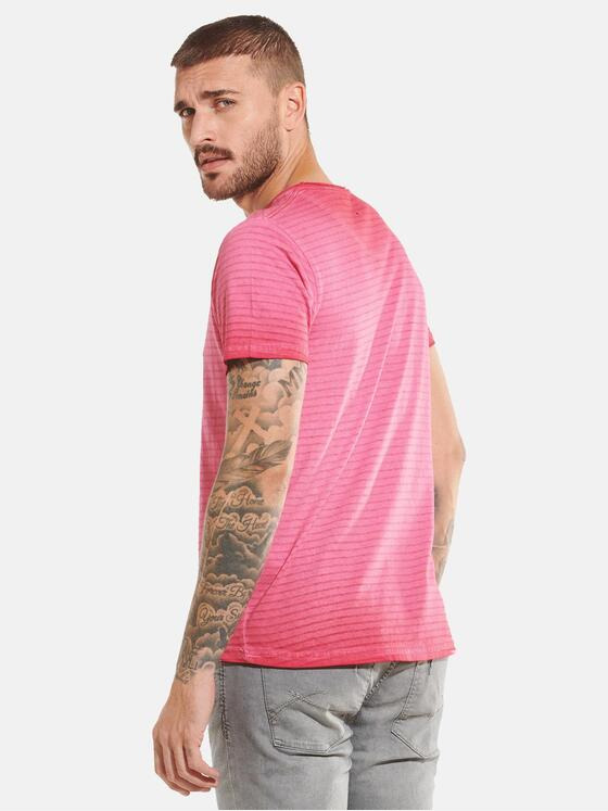emilio adani Herren T-Shirt rundhals Violett 31725