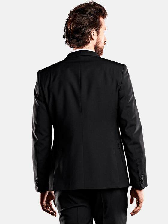 emilio adani Herren schlankes Business-Sakko Schwarz 29287