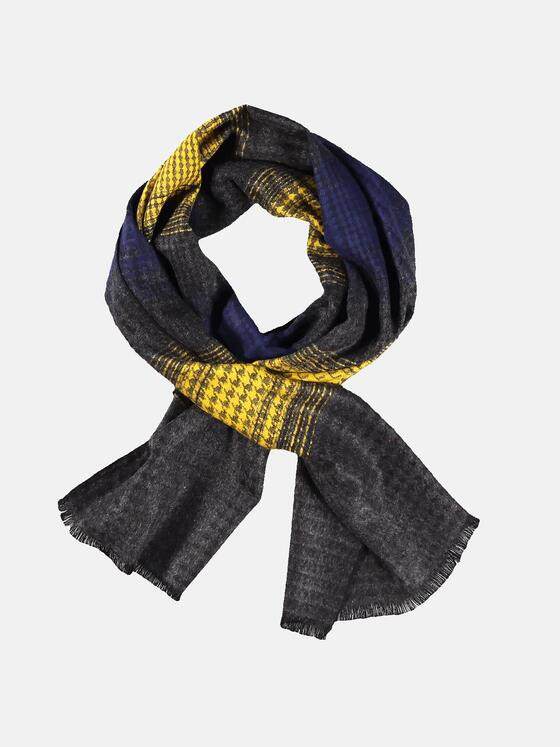 engbers Herren Mehrfarbiger Schal Gelb 30359