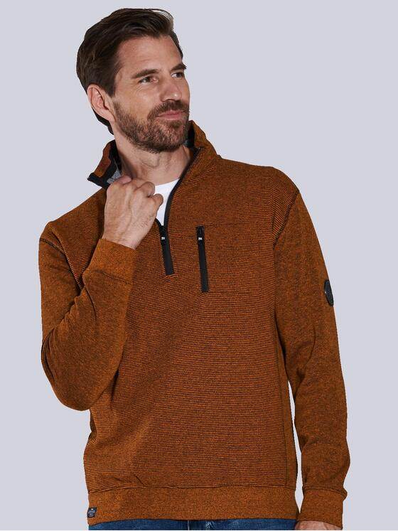 engbers Herren Sweatshirt regular Dunkelorange 36113