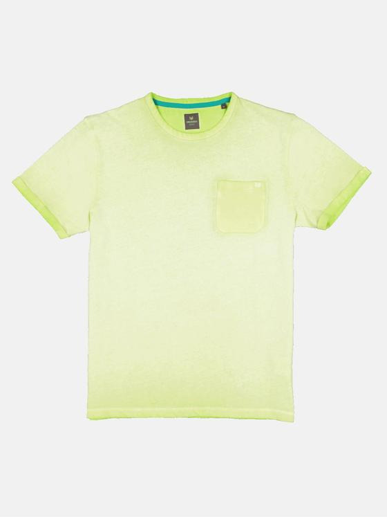 ENGBERS GERMANY Herren T-Shirt Rundhals Limonengelb 33105