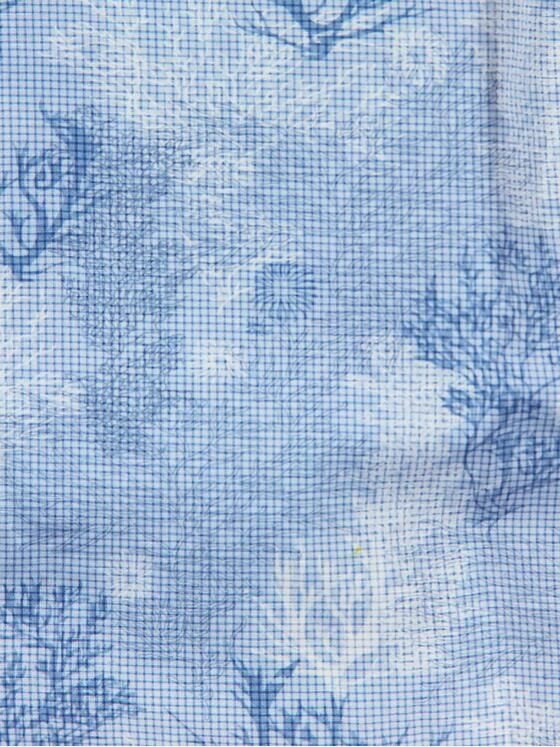 ENGBERS GERMANY Herren Langarm-Hemd aus Leinen Blau 31643