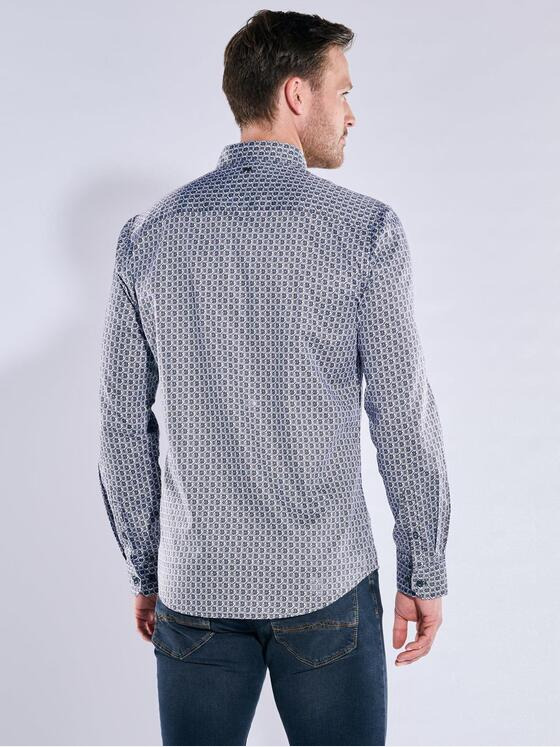 engbers Herren Langarm-Hemd "My Favorite" Blau 37274
