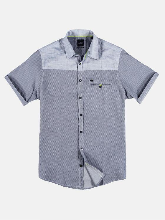 engbers Herren Hemd mit Kontrastware Saphirblau 29450