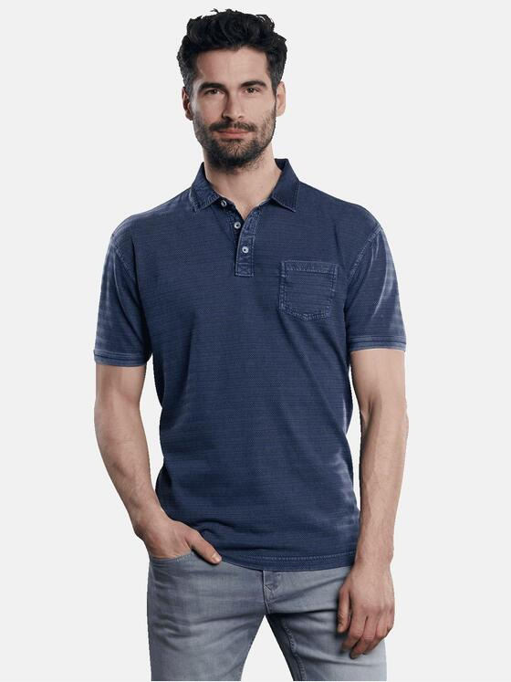 engbers Herren Poloshirt gestreift Blau 31634
