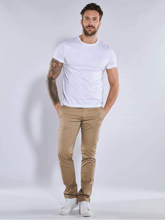 emilio adani Herren Chino mit Tunnelzug Beige 36674