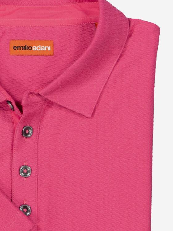 emilio adani Herren Polo-Shirt strukturiert Violett 37292