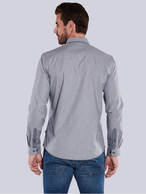 engbers Herren Langarm-Hemd slim fit Grau 35792