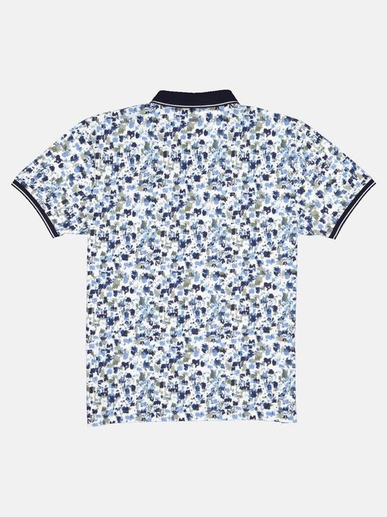 engbers Herren Polo-Shirt gemustert Oliv 33076