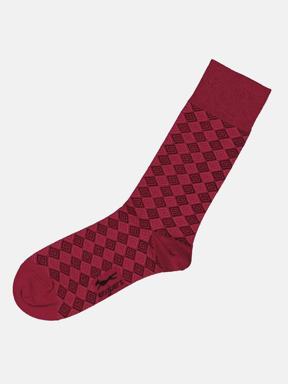 engbers Herren Socke mit Softbund Bordeaux 34048