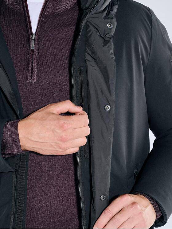 ENGBERS GERMANY Herren Wasserabweisende Jacke Schwarz 39317