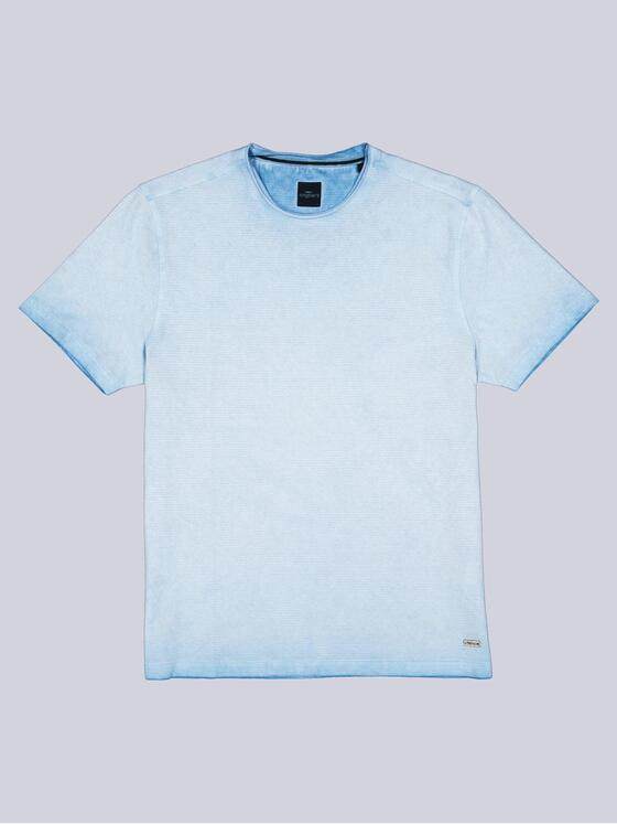 engbers Herren T-Shirt gestreift Hellblau 38978