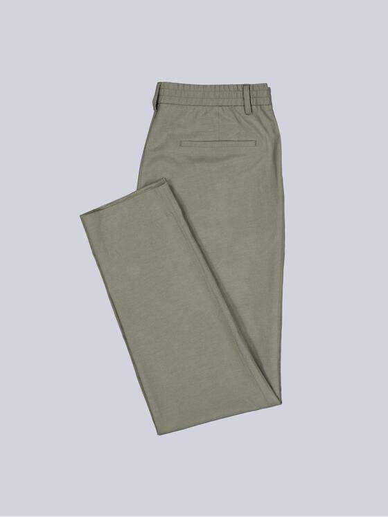 emilio adani Herren Anzug-Hose aus Leinenmischqualität Khaki 40371