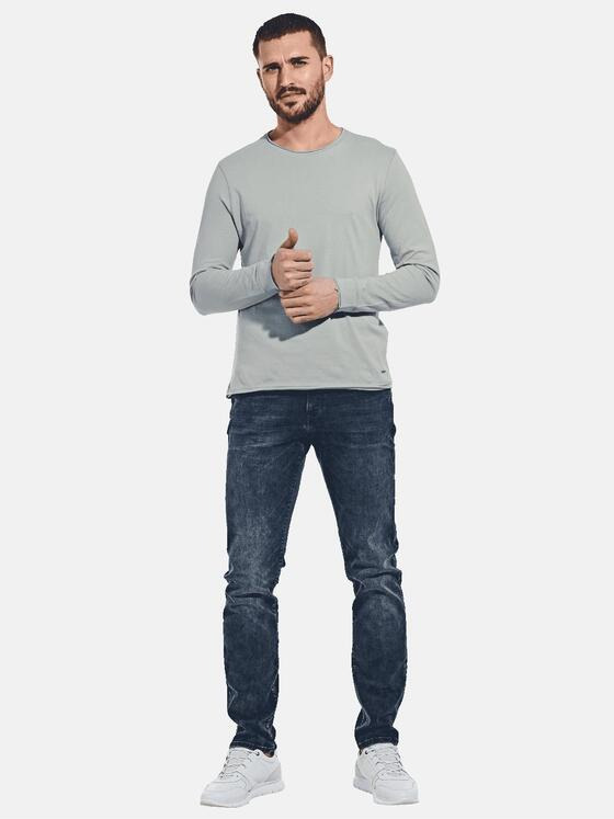 emilio adani Herren Langarm-Shirt "My Favorite" Grau 35663