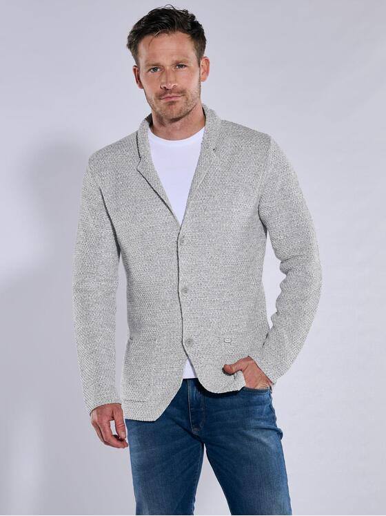 engbers Herren Sticksakko strukturiert Silbergrau 38254