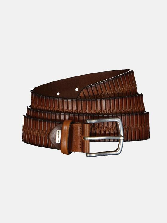 emilio adani Herren Ledergürtel Braun 35755