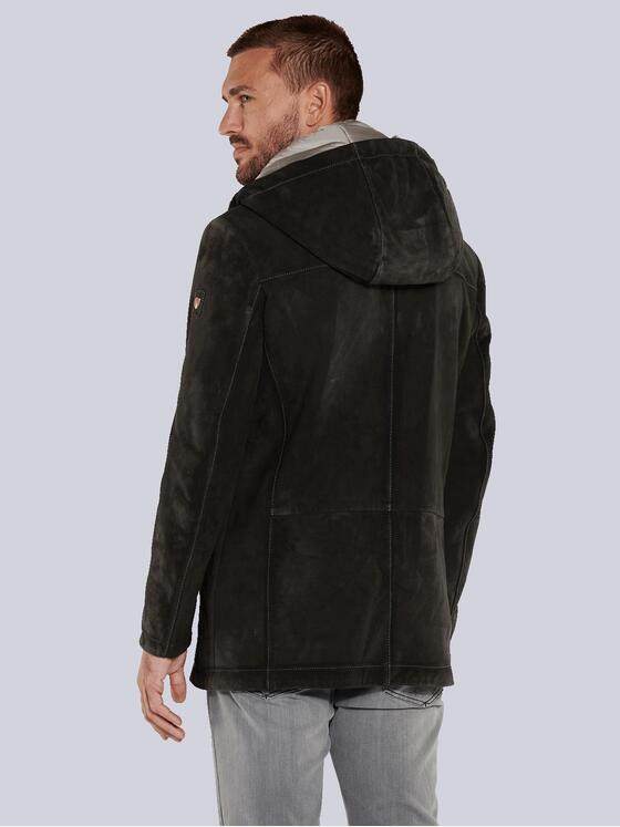 emilio adani Herren Lederparka Braun 35434