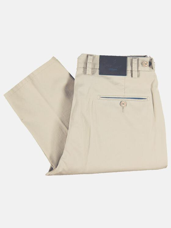 ENGBERS GERMANY Herren Elastische Slim Fit Chino Sand 31579