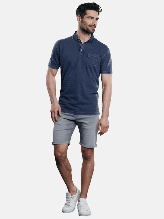 engbers Herren Poloshirt gestreift Blau 31634