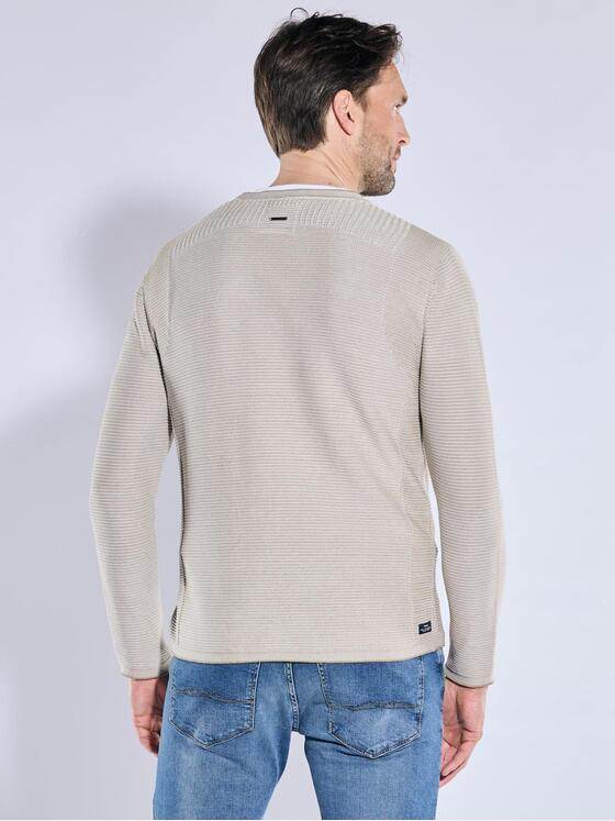 engbers Herren Pullover regular Beige 38312