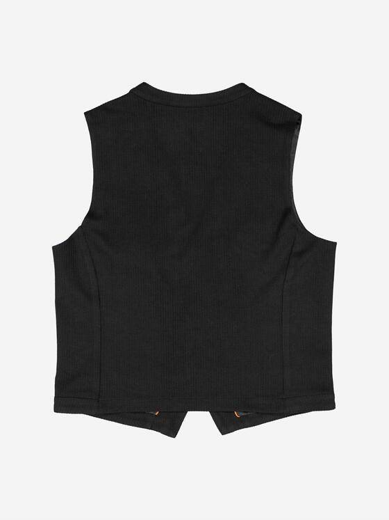 emilio adani Herren Sakko-Weste slim fit Schwarz 37582