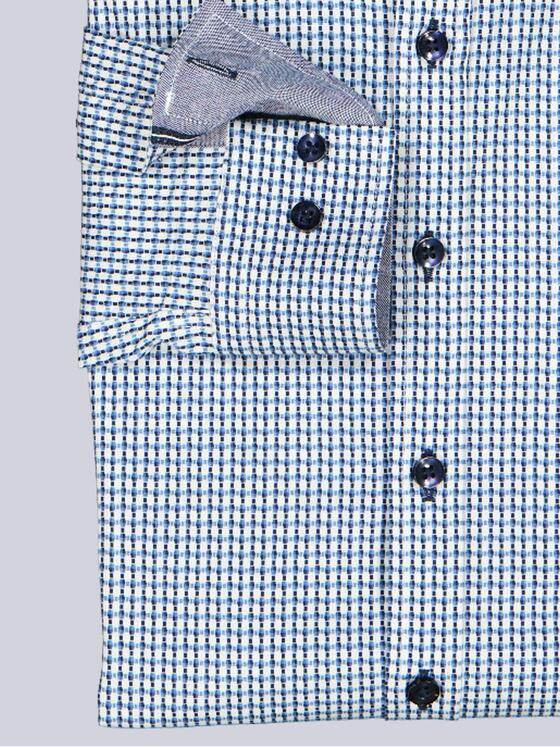 engbers Herren Langarm-Hemd kariert Brilliantblau 39241