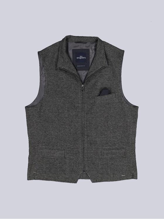engbers Herren Sakko-Weste mit Zipper Grau 36007