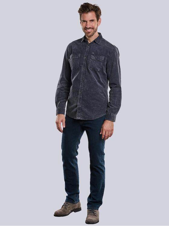 engbers Herren Hemd uni Blau 33707