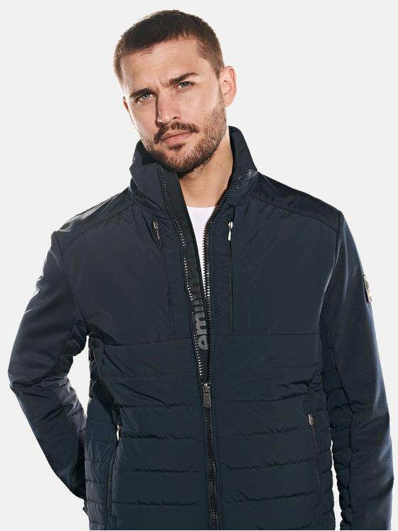 emilio adani Herren Jacke im Materialmix Blau 31769